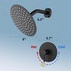 Shower Faucet Set Bathroom 8 Inch Rainfall Shower Head and