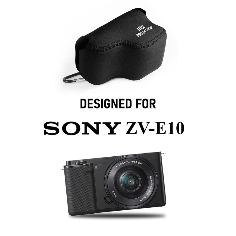 MegaGear Ultra Light Neoprene Camera Case compatible with Sony ZV-E10