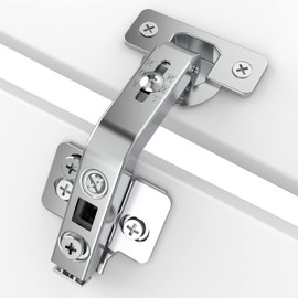 Chibery 2 Pack 135° Lazy Susan Corner Hinge, Adjustable Three-Dimensional Hinge Base,3D Adjustment Full Overlay Concealed for Kitchen Cabinet Replacement Hardware, Cupboard Folded, Folden Door