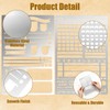 2 pcs Record Template Metal Journal Stencils for Dotted Journals
