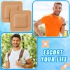 Marsui 200 Pcs Adhesive Spots Bandages Square Tan Adhesive Bandages