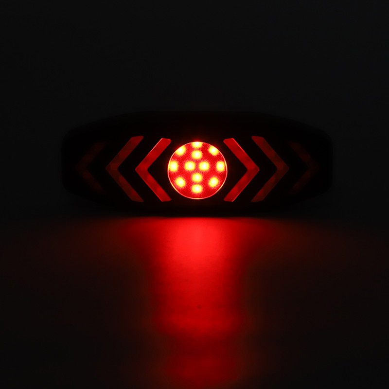 Bike Rear Light Smart Remote Control Turn Signal USB Rechargeable