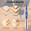 EANOSIC Tapered Ball Nose Router Bit 1/4" Shank, 1/8" Tip