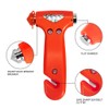 MOTORBUDDY 2-Pack Car Safety Hammer Seatbelt Cutter, Auto Emergency Escape