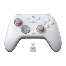 GameSir Nova Lite 2 Wireless PC Controller with Hall Effect Joysticks & Triggers, 2.4G & Wired 1000Hz Polling Rate, Remappable Buttons - Compatible with PC/Switch/Steam/Android (White)