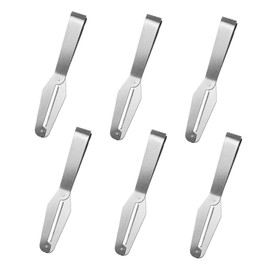 CIYODO 6pcs Stainless Steel Cooking Tweezers Precision Food Plucker Utensils for Home Restaurant and Bar Use for Removing Fish Bones and Hair