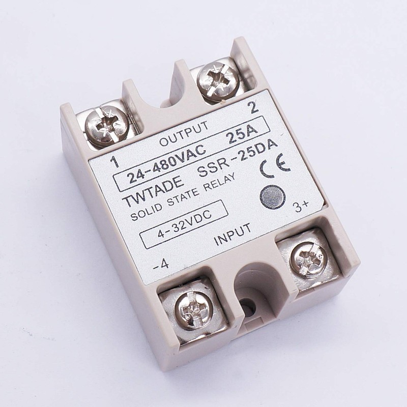 2PCS TWTADE SSR-25 DA 25A 3-32V DC / 24-380V AC