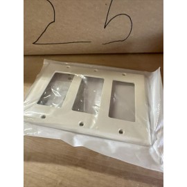 Leviton 80411-NT almond 3 gang Decora