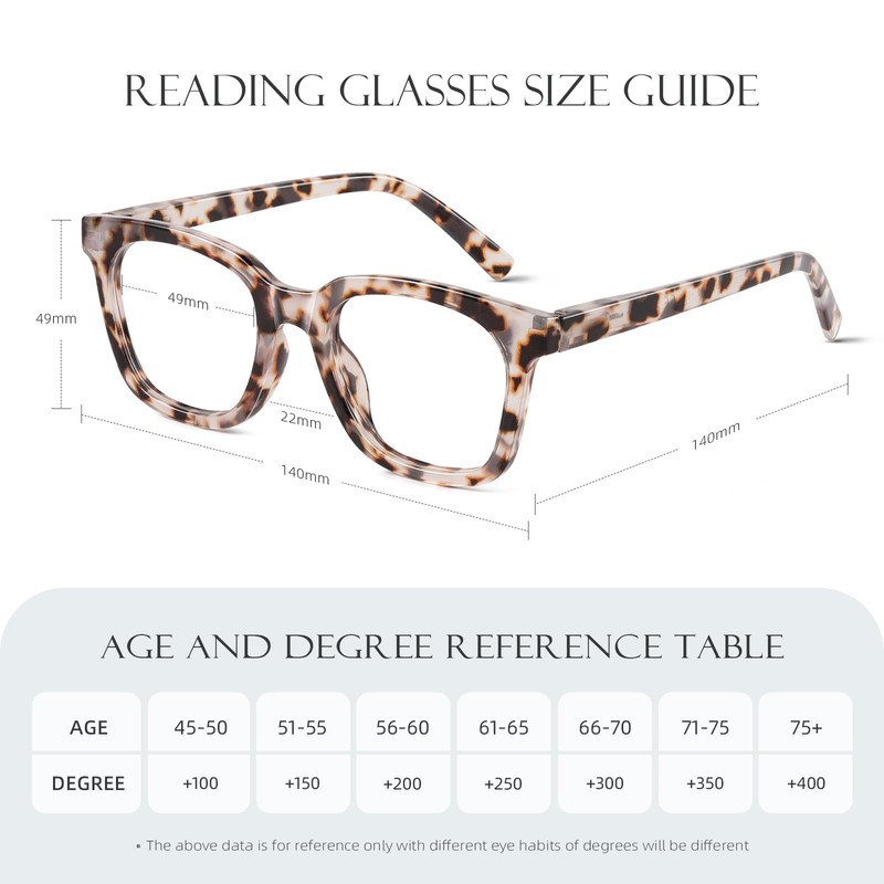 AIMISUV Reading Glasses for Women Men - Blue Light Blocking