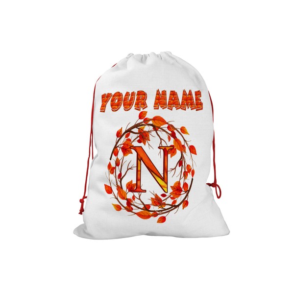 Bleu Reign Personalized Santa Sack Christmas Birthday Gift Wrap Bag
