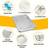 P&P CHEF 10.4 Inch Toaster Oven Pan with Rack Set,