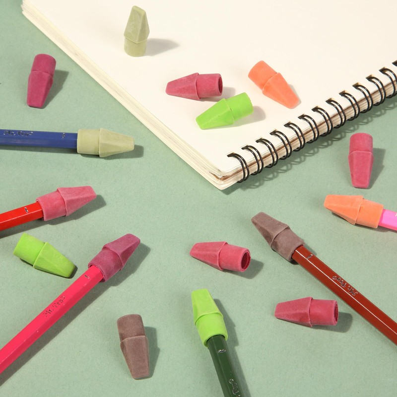 Mr. Pen- Pencil Erasers Toppers, 120 Pack, Late Harvest Color