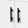 NNEGS 3 inch Matte Black Cabinet Hardware Cabinet Handle Black