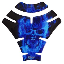 Bike Label 500063-VA Tank Pad Paint Protector Sticker for Motorcycle Tanks Ghost Blue