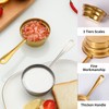 2 Pcs 3-in-1 Stainless Steel Measuring Spoons 75ml Coffee Measuring