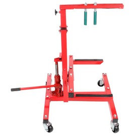 LSAILON Capacity Car Door Installer and Remover Jack Lift Hoist Hydraulic Car Door Mobile Rolling Door Bumper Jack Stand Dolly Hydraulic Door Installer and Remover Jack Lift Hoist - Red