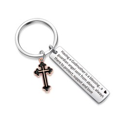 ZNOSVEI Godmother Thank You Gift From Godchild Christian Gift Guardian Angel Jewelry Baptisms Jewelry Cross Jewelry Godmother Jewelry God Mom Jewelry Mothers Day Jewelry