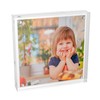 Sezanrpt Clear Booth Photo Frame 5x5, Perspex Square Picture Frame,