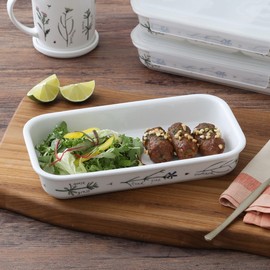 Zen Korea Meadowflower Rectangular Grill Airtight Container 26cm / 젠한국 메도우플라워 직사각 그릴 밀폐용기 26cm