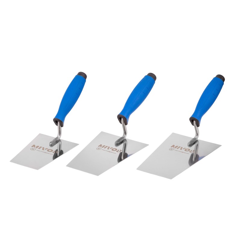 Mivos Stainless Steel Trapezoidal Trowel 160 x 75 mm -