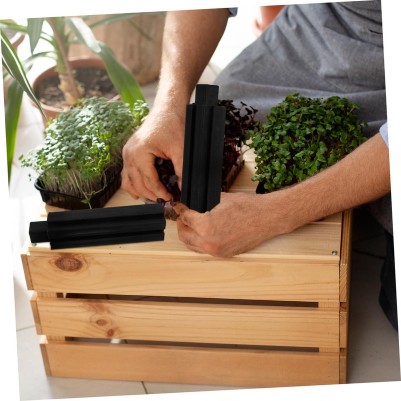 Totority 8Pcs Plastic Raised Garden Box Leg Planter Bed Components