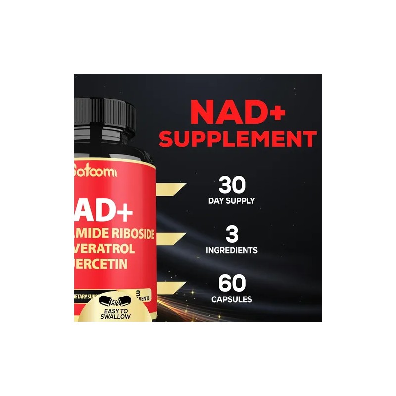 Nad Resveratrol Quercetina 60 Caps. Antienvejecimiento