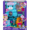Polly Pocket Teddy Bear Purse Compact, Sleepover Theme with 2