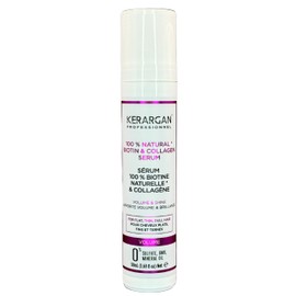 Kerargan - Volumen Haarserum mit Biotin & Kollagen - Für feines, plattes, glanzloses Haar - Glanz und Stärkung - Ohne Sulfate, GVO, Mineralöle - 50ml