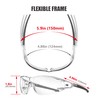 HTS HUNTERSKY S239 Protective Clear small Safety Glasses women youth