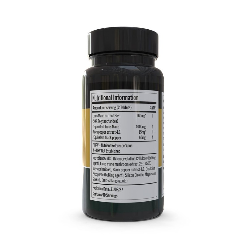 GN Lions Mane | 180 High Strength Lions Mane Supplement
