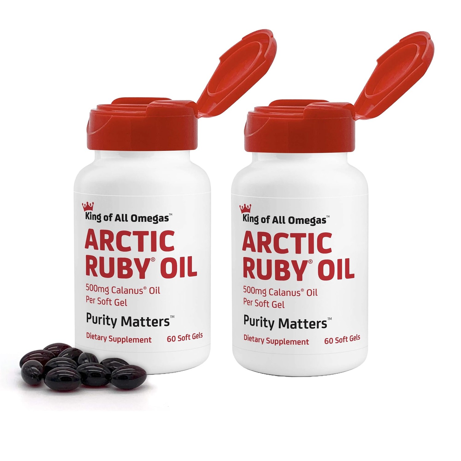 Arctic Ruby Oil - Omega 3 Supplement with Astaxanthin 2mg - Contains ...