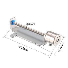uxcell 2PCS DC 3V 2 Phase 4 Wire Micro Stepper Stepping Motor Screw for Camera Focusing Motor