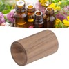 15pcs Essential Oil Car Diffuser Round Shape Simple Compact Walnut