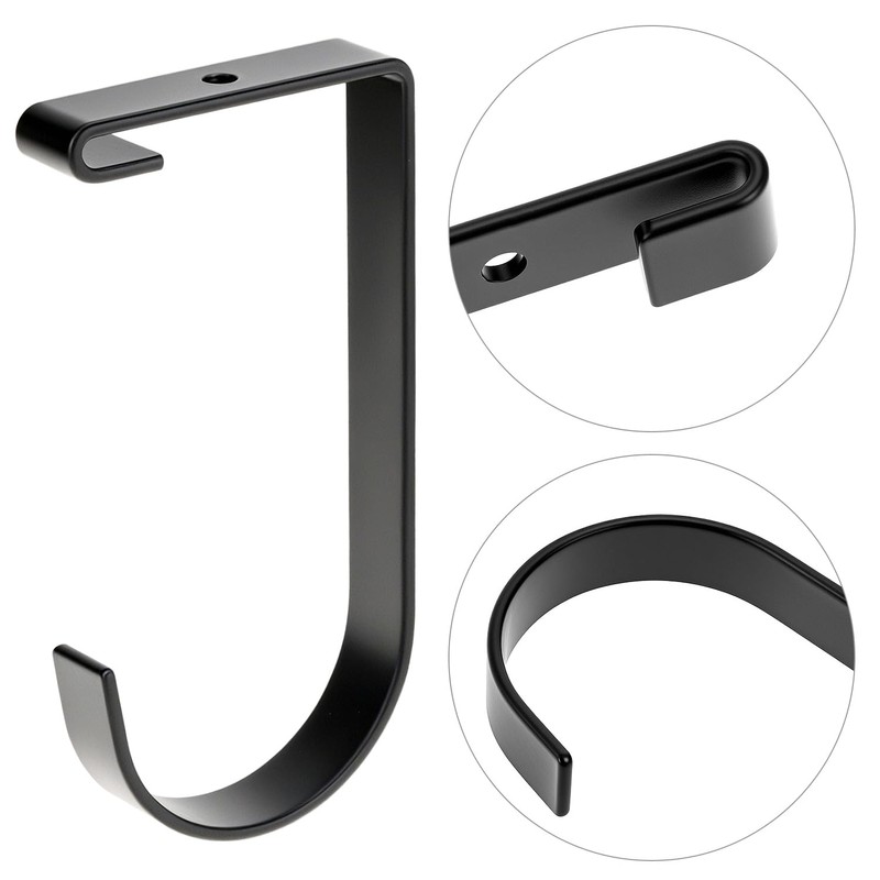 QWORK Bike Hooks for Garage Ceiling Mount Rack, 4 Pack