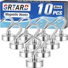Grtard 10 Pack 25 LBS Magnetic Hooks Heavy Duty, Strong