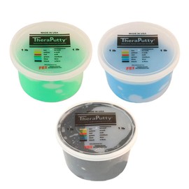 CanDo TheraPutty Standard Hand Exercise Putty For Rehabilitation, Exercises, Hand Therapy, Occupational Therapy, Hand Strengthening, Improve Motor Skills, Stress Relief