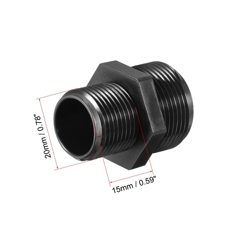 uxcell M20 Cable Gland 2 Holes Waterproof IP68 Nylon Joint