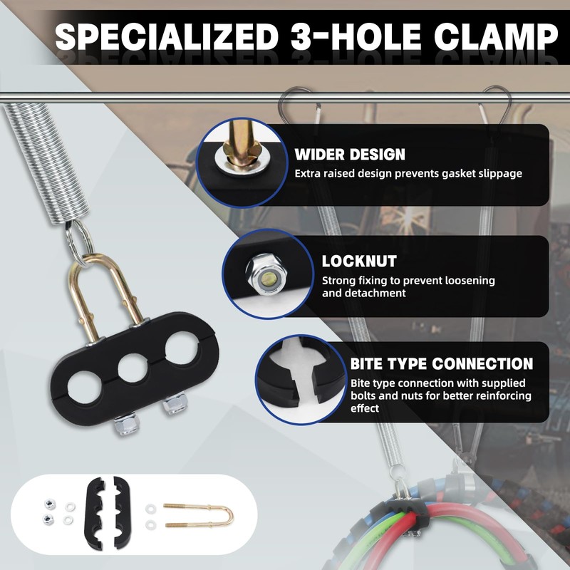 2 PCS 20" Single Tender Spring Kit with Hose Holder