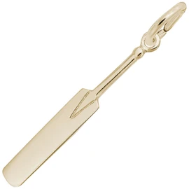 Rembrandt Charms Gold Plated Sterling Silver Cricket Paddle Charm Pendant