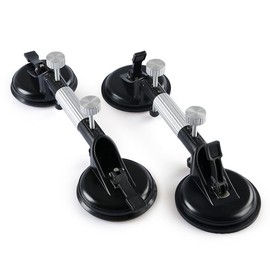 2PCS Pro Countertop Alignment Clamps - Adjustable Vacuum Suction for Seamless Joints & Leveling on Granite, Marble & Stone Slabs - Heavy-Duty Installation Tools
