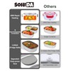 SOHIDA Heated Lunch Box, 80W Electric Lunch Box with Two