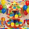 Star Cupcake Stand, Video Game Birthday Party Decoration, Dessert Tower