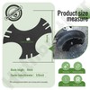 9" X 5/8" Center Hole 781-0748-0637 3-Side Edger Star Blade,