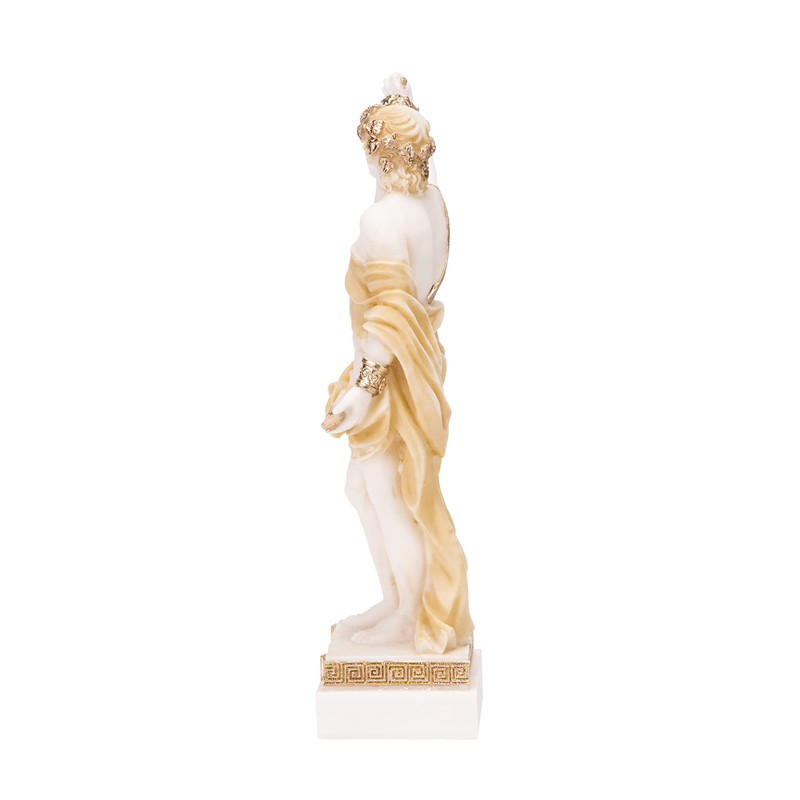 Dionysus Statue Bacchus Greek God of Wine Grape-Harvest Alabaster Sculpture