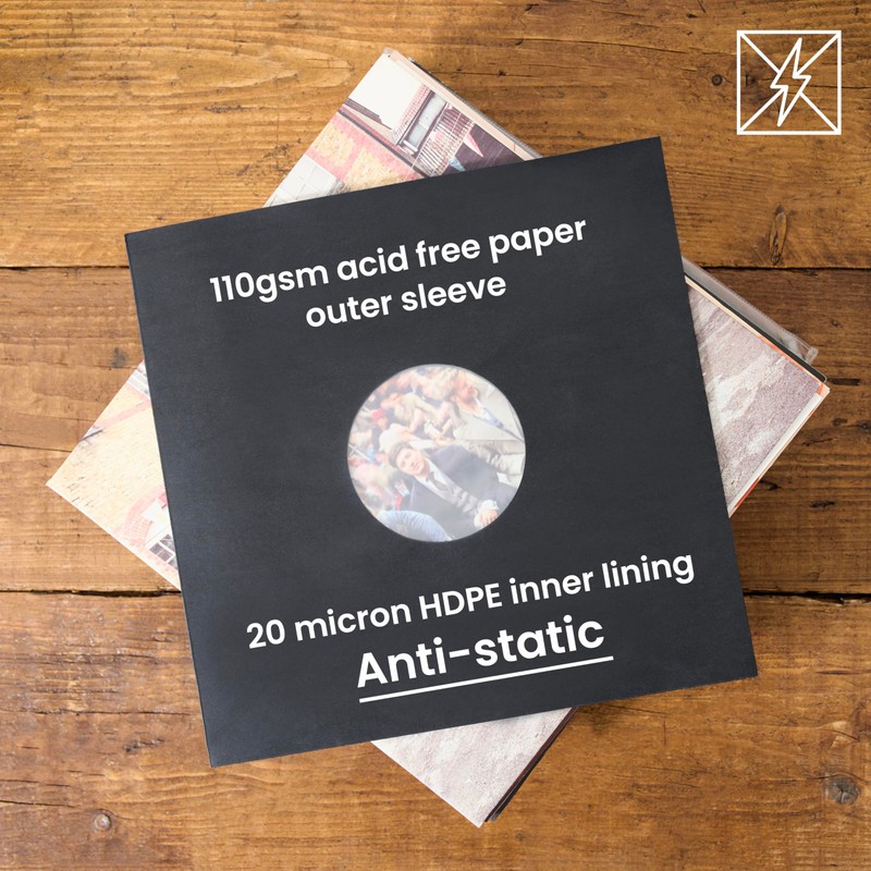 12" Vinyl Record Inner Sleeves with Acid free Paper and
