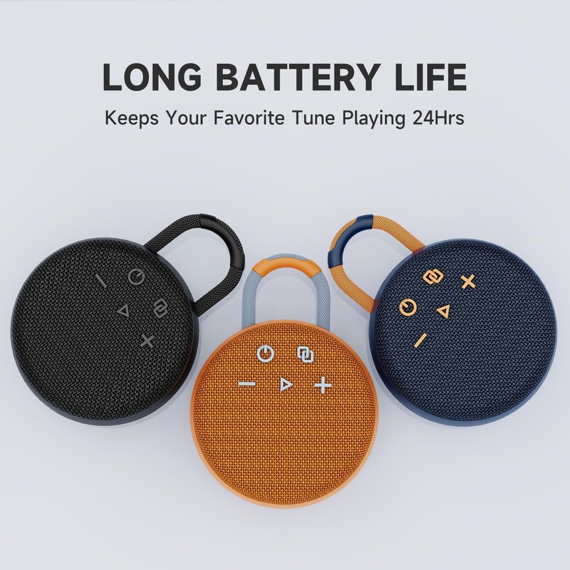 Bluetooth Speaker,MusiBaby M77 Shower Speaker, Bluetooth Speaker Wireless,Dual Pairing,Bluetooth 5.2,Loud