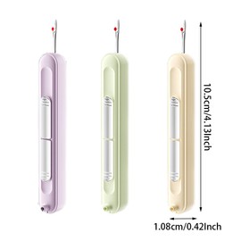 3 Pcs 2 In 1 Needle Threader Seam Ripper Seam Rippers Sewing Needle Threaders for Hand Sewing Stitch Ripper Multifunctional Integrated Seam Remover for Hand Sewing Knitting Stitch Quilting Supplies (3)