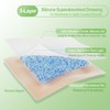 NeuHeils Silicone Super Absorbent Wound Dressing 4''x4'' 20 Packs, Self-Adhesive