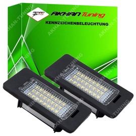KB11 Error Free Number Plate Lighting, License Plate Lighting, Xenon White, Plug & Play CanBus Compatible with Cad-dy 4 (SA), Golf 5 Variant, Golf 6 Variant, Golf 7 Variant, Golf Plus