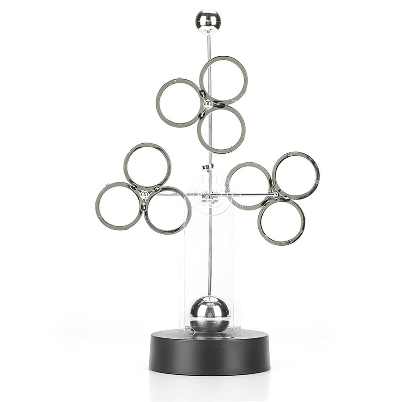 Electronic Perpetual Motion Revolving Celestial Model Kinetic Art Craft Desk